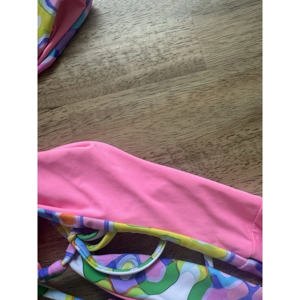 Blackbough Bathing‎ Suit Bikini Set Bandeau Pink Unworn NWOT